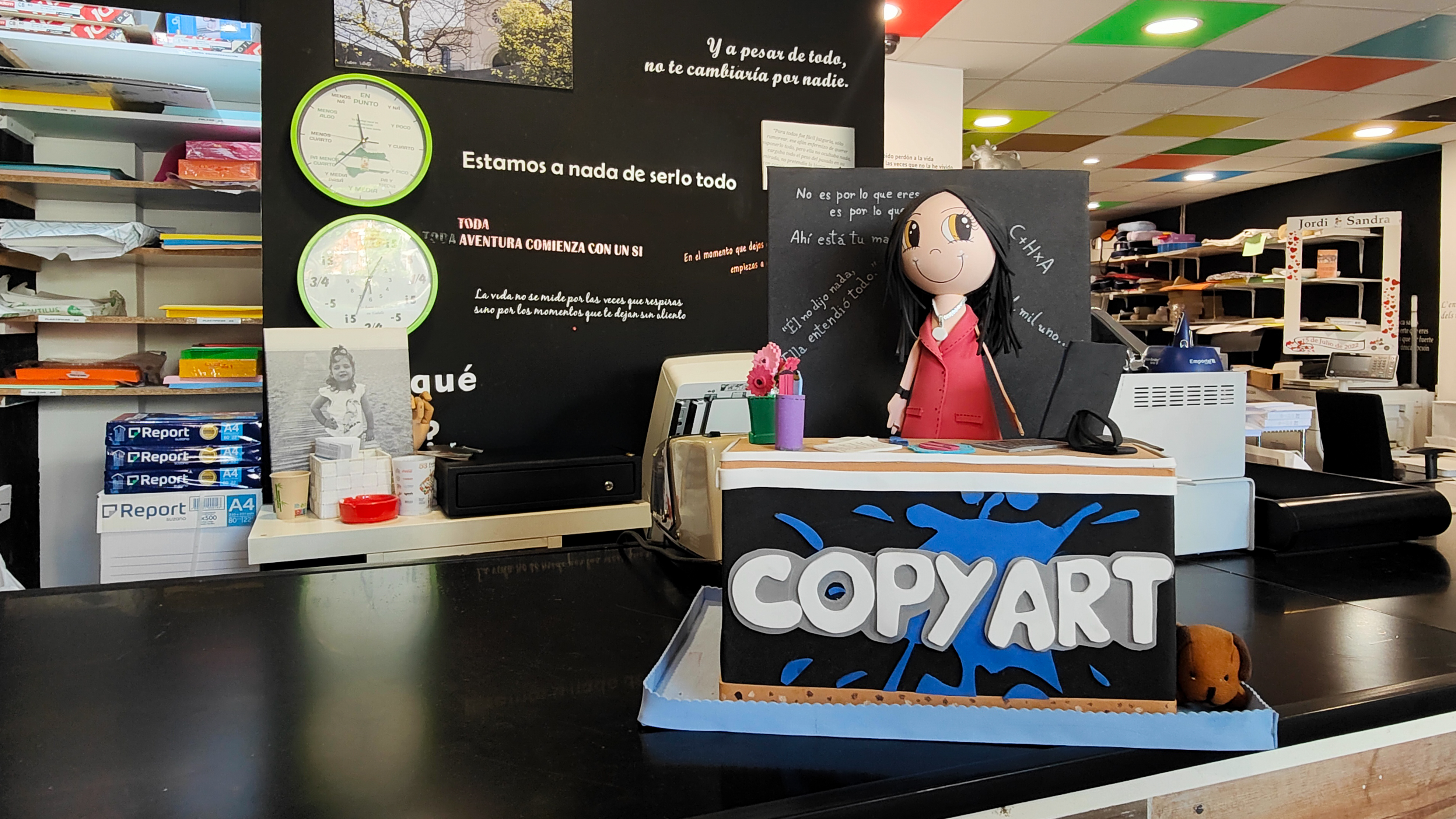 Mostrador de Copy Art, en Sant Boi de Llobregat